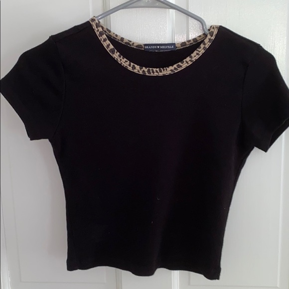 *NEVER WORN* Brandy Melville Leopard Print Tees - Picture 2 of 4